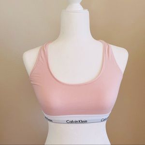 🌸 Calvin Klein Modern Cotton Bralette - Blush Pink Size Large